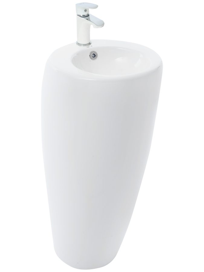 WW LEERBACH 3838 GL-WT Раковина напольная. 380х380х830 мм