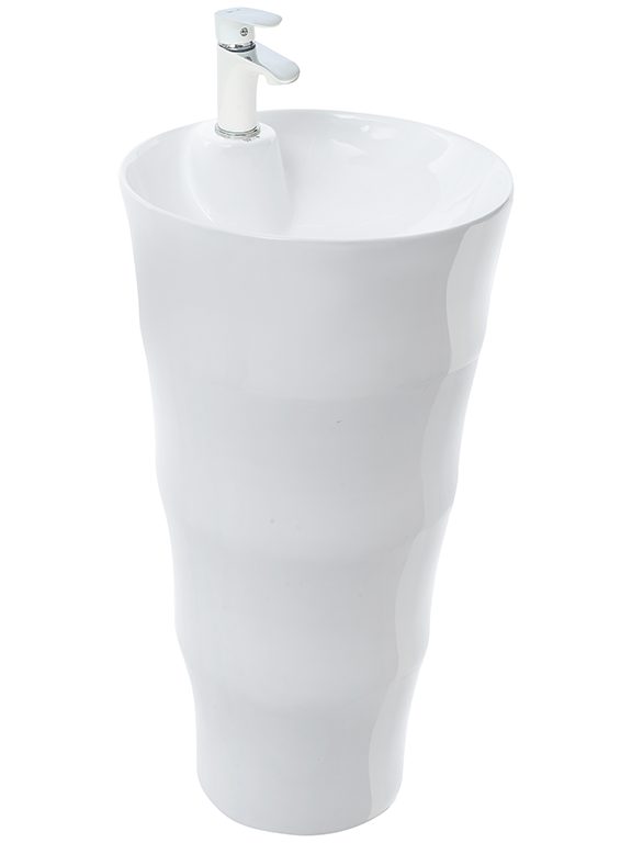WW LEERBACH 4242 GL-WT Раковина напольная. 420х420х830 мм