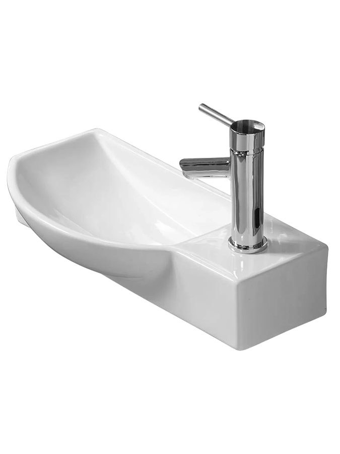WW AISBACH 7945 GL-WT R Раковина подвесная (глянцевая белая) 505х235х125 мм