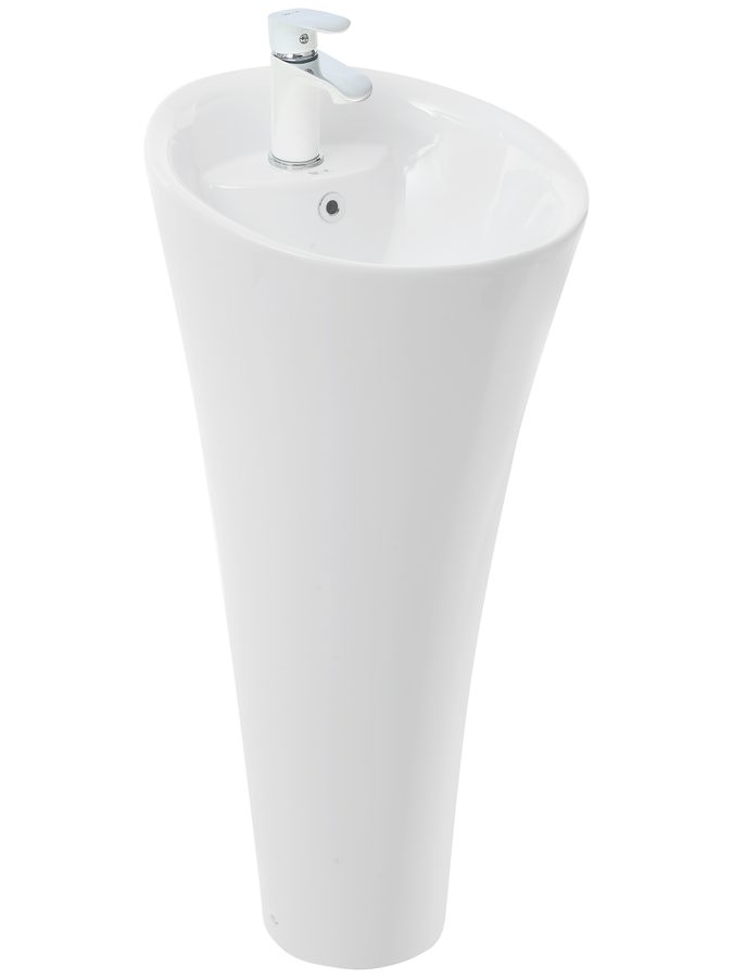 WW LEERBACH 4141 GL-WT Раковина напольная. 410х410х920 мм