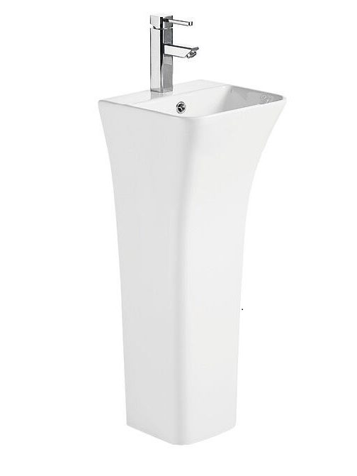 WW LEERBACH 3434 GL-WT Раковина напольная. 340х340х835 мм