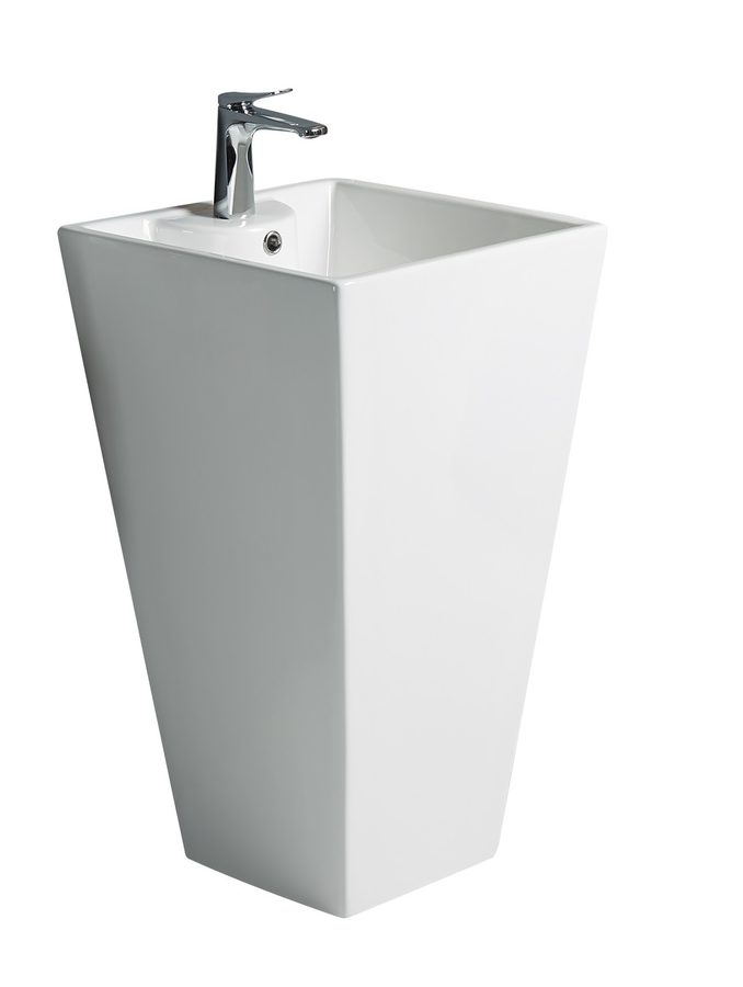 WW LEERBACH 4847 GL-WT Раковина напольная. 480х470х830 мм