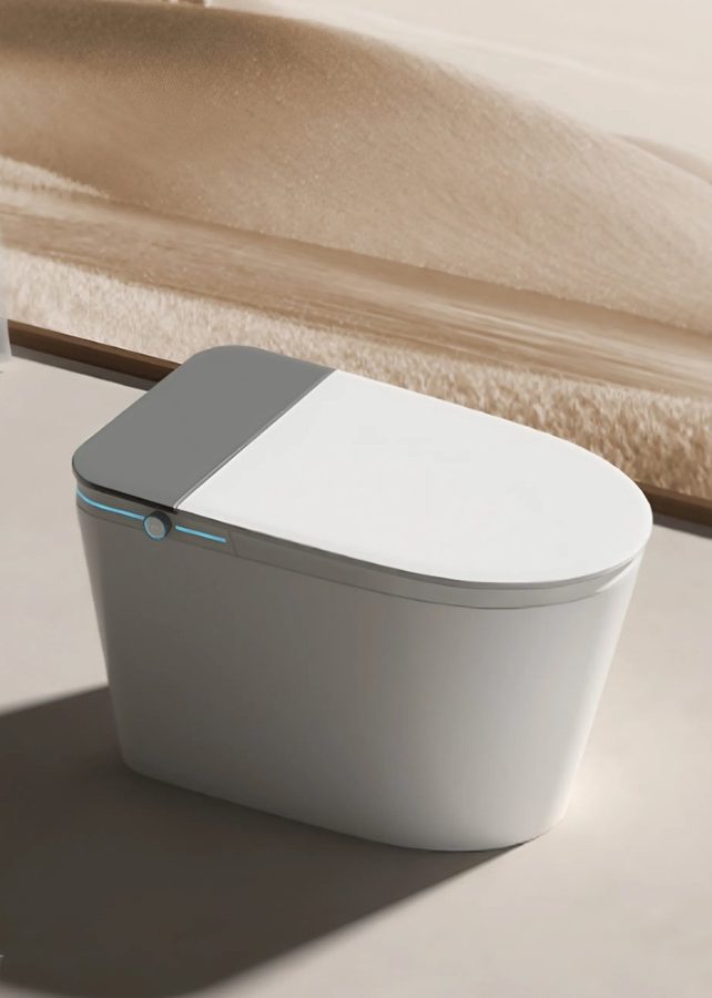 Унитаз напольный Ceruttispa ЭСТЕР (ESTER) Smart CT10617 с дистанционным управлением (680x400x470) — фото 1