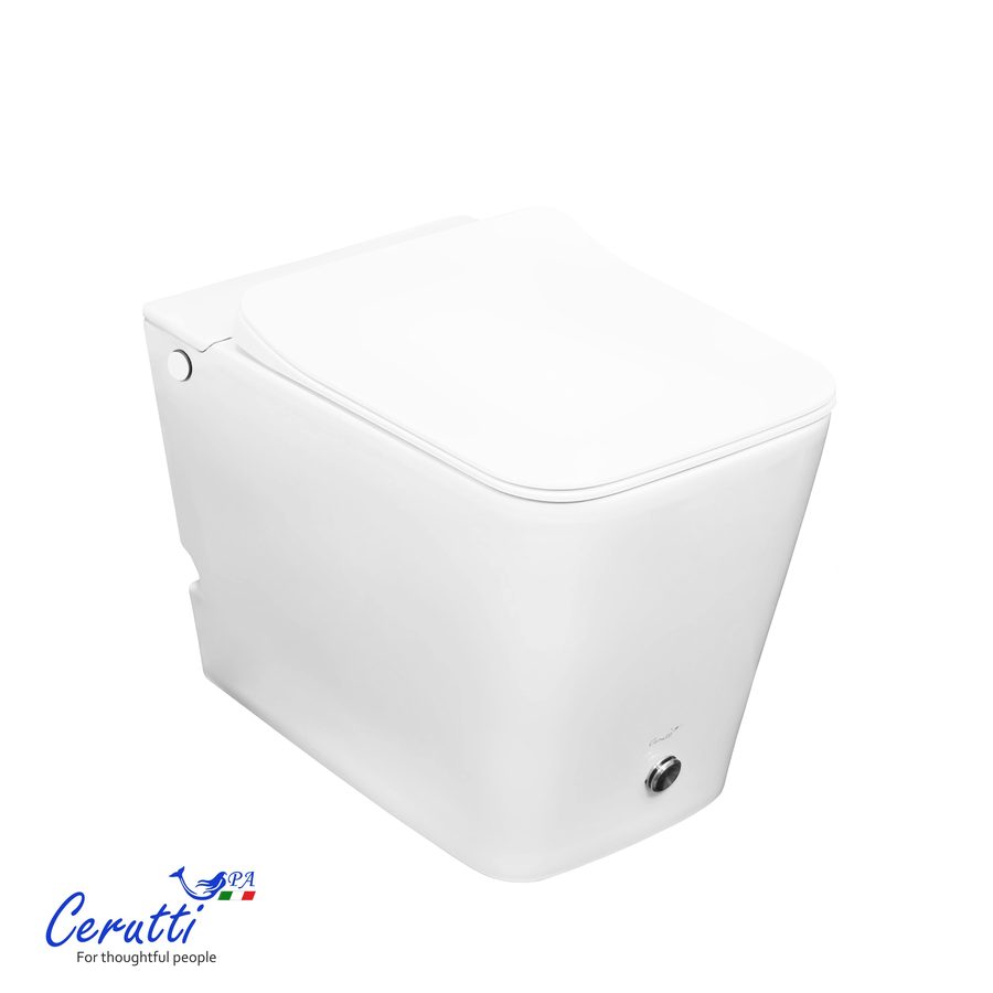 Унитаз приставной Ceruttispa ДИСГРАЦИЯ (DISGRAZIA) Pulse CT7269 с функцией импульсного смыва (600х350х410) — фото 1