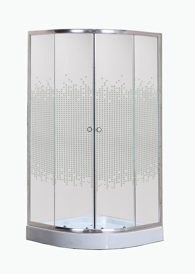 Душевой уголок Niagara Eco NG-001-14 (90х90х195) низкий поддон(13см),стекло мозаика,2 места — фото 1