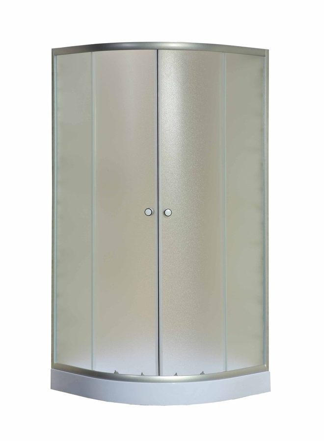 Душевой уголок Niagara Eco NG-003-14 (80х80х195) низкий поддон(13см),стекло матовое,2 места — фото 1