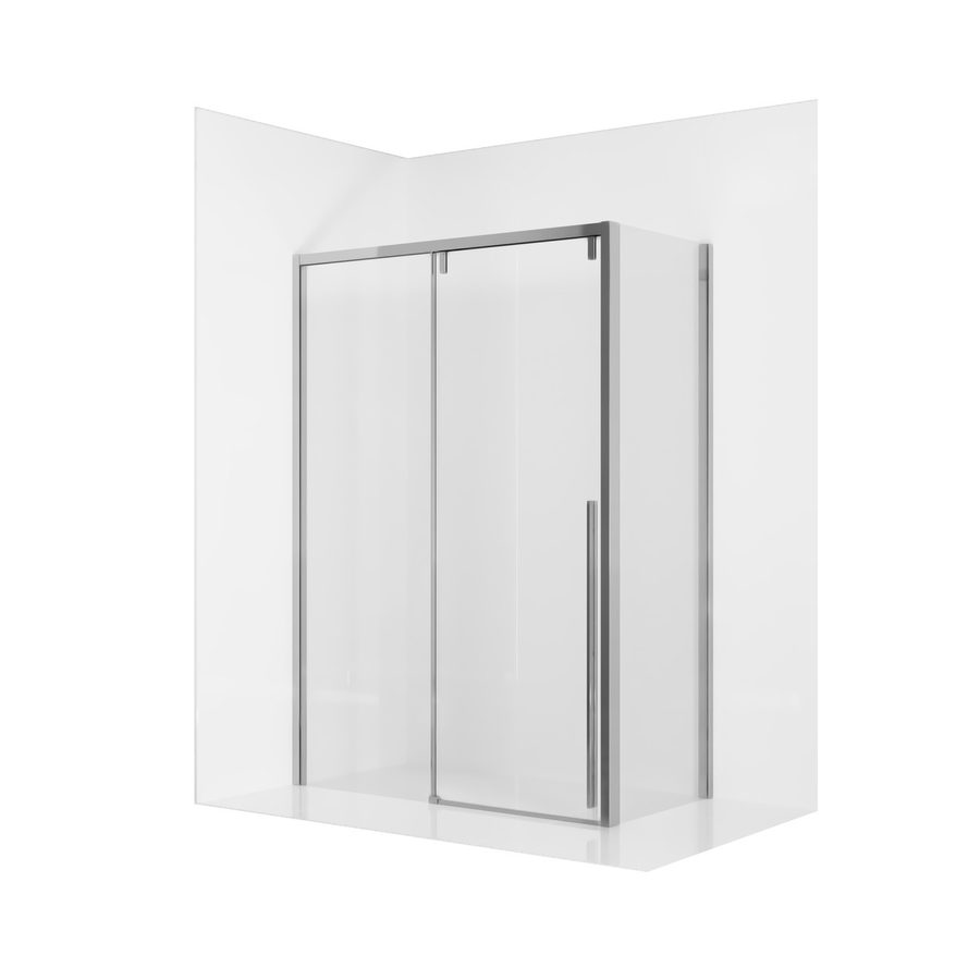 Душевое ограждение Ambassador Intense 110021104IX-110IX (150х110х200) прямоугольник,хром,стекло прозрачное,раздвижная,2 места — фото 1
