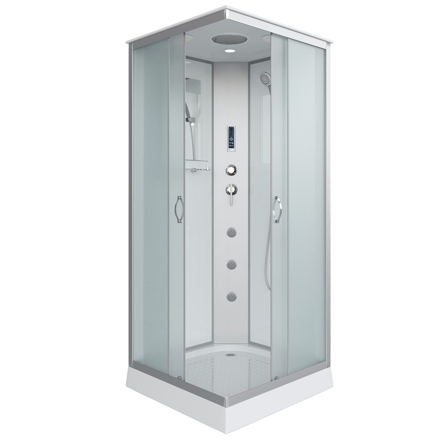 Душевая кабина Niagara Classic NG-1101-14F (90х90х215) низкий поддон(13см),стекло матовое,3 места с полкой — фото 1