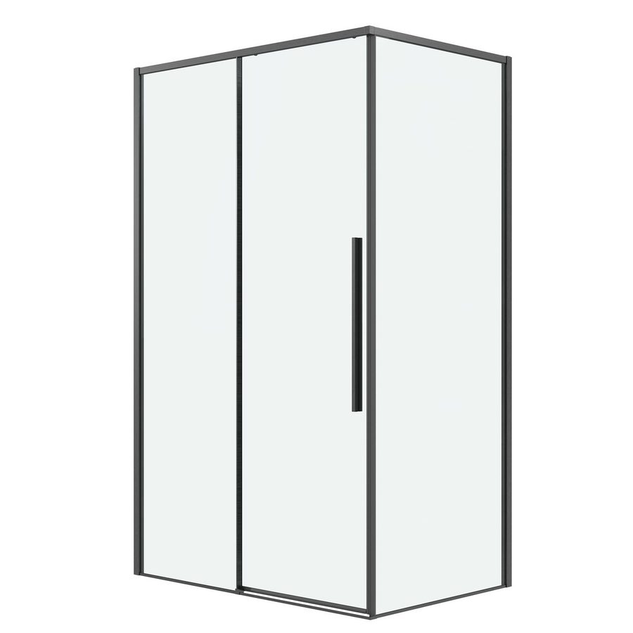 Душевое ограждение Grossman Galaxy 100.K33.01.100.42.00-200.K33.01.100.42.00 (100х100х195) раздвижная,графит сатин,стекло прозрачное,2 места — фото 1