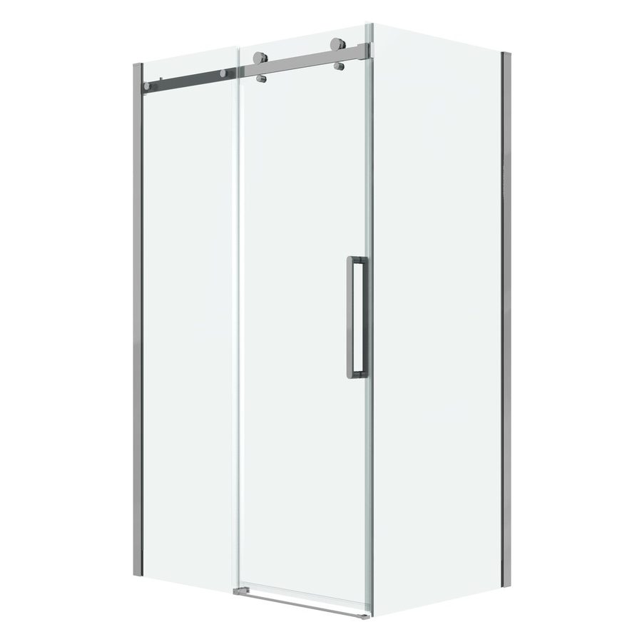 Душевое ограждение Grossman Classic 100.K33.04.100.10.00-200.K33.04.100.10.00 (100х100х195) раздвижная,хром,стекло прозрачное,2 места — фото 1