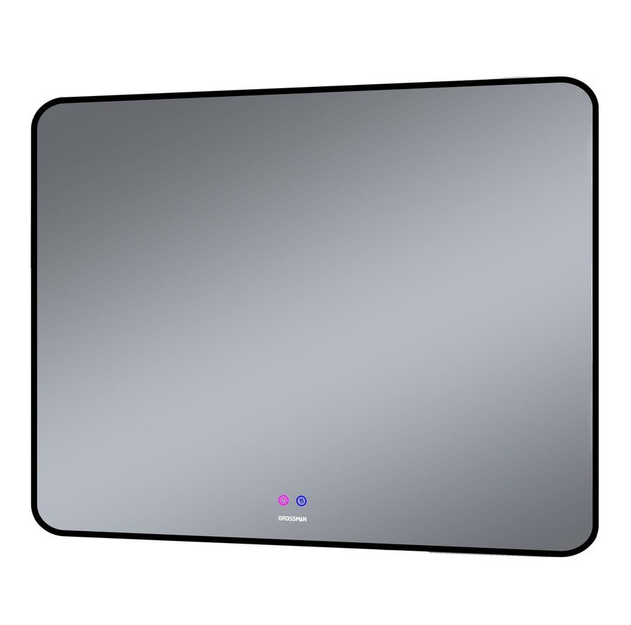 Зеркало ELEGANS-норма BLACK (1000*800*45) LED с сенсорным выключателем и подогревом — фото 1