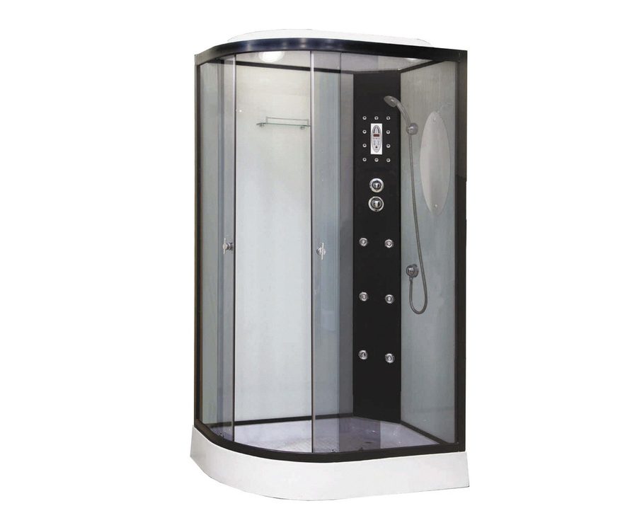Душевая кабина Niagara Ultra NG-1903-01R (120х80х220) низкий поддон(16см),черный,стекло тонированное,4 места — фото 1