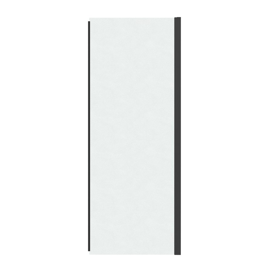 Боковая стенка Grossman Pragma 200.K33.03.100.21.02 (100х195) черный матовый,стекло шиншилла, 1 место — фото 1