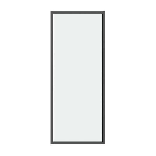 Боковая стенка Grossman Style 200.K33.05.100.21.00 (100х195) черный матовый,стекло прозрачное, 1 место — фото 1