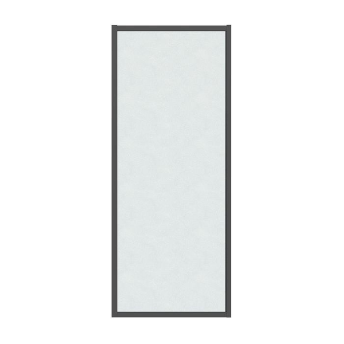Боковая стенка Grossman Style 200.K33.05.100.21.02 (100х195) черный матовый,стекло шиншилла, 1 место — фото 1
