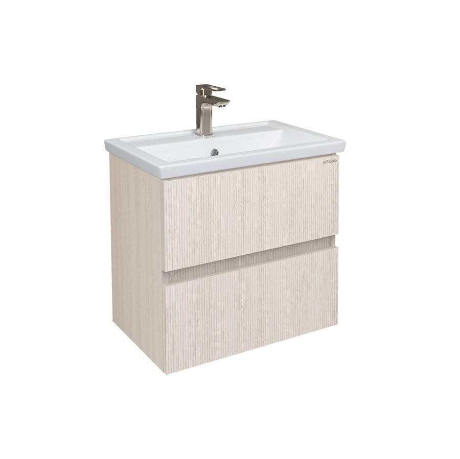 Тумба подвесная "ЮНИТ-60 см" с 2-я ящ. кадена лайт (ум.Фостер-60) — фото 1