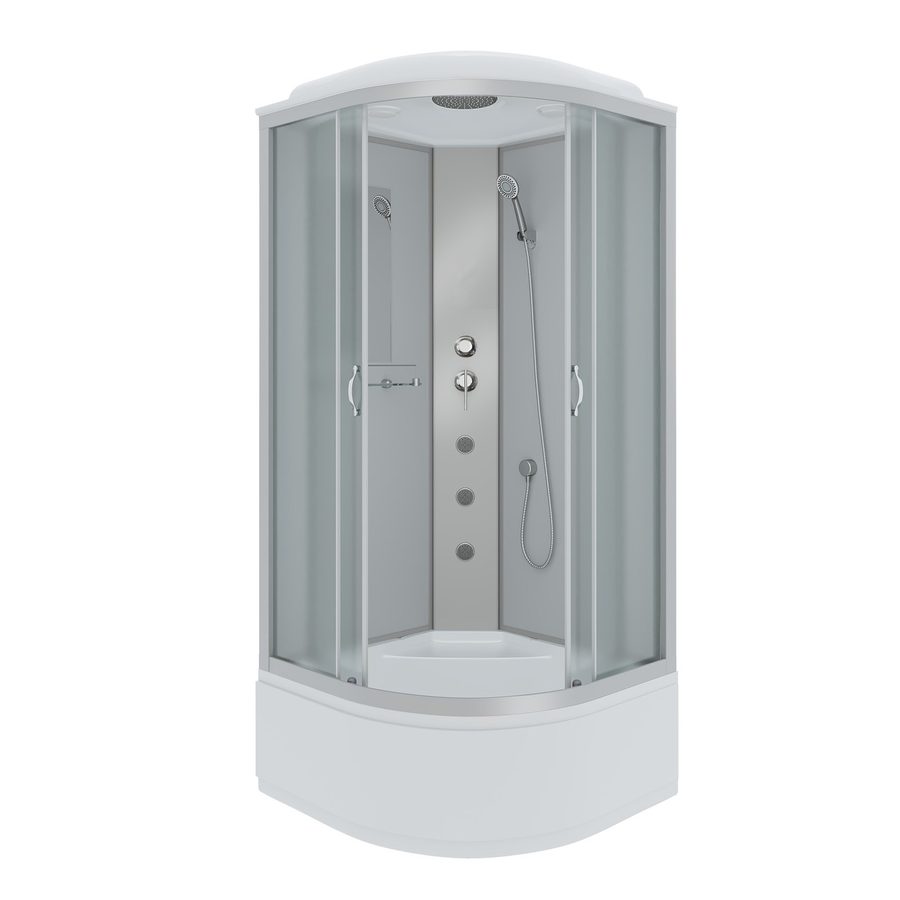 Душевая кабина Niagara Classic NG-2309-14G (100х100х215) высокий поддон(40см),стекло матовое,4 места — фото 1