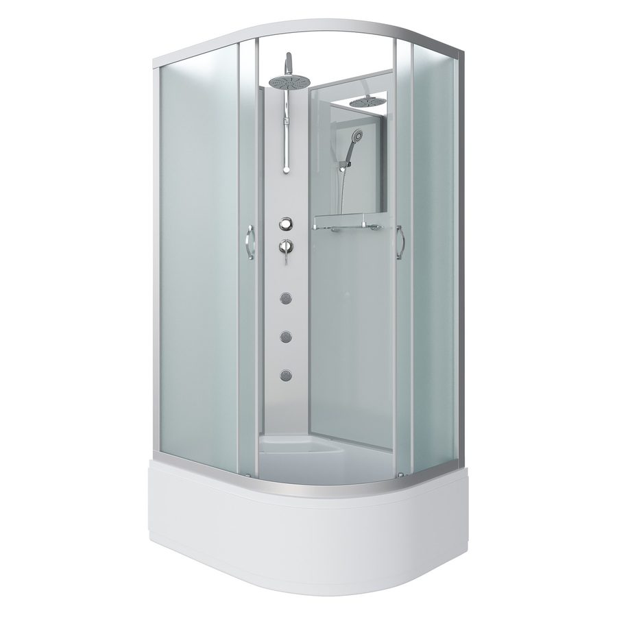 Душевая кабина Niagara Classic NG-2310-14LBKTG (120х80х210) высокий поддон(40см),стекло матовое,4 места — фото 1