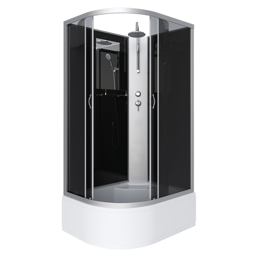 Душевая кабина Niagara Classic NG-2510-14RBKT (120х80х210) высокий поддон(40см),стекло тонированное,4 места — фото 1