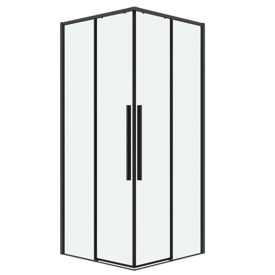 Душевое ограждение Grossman Galaxy 300.K33.01.1010.42.00 (100х100х195) квадрат,раздвижная,графит сатин,стекло прозрачное, 1 место — фото 1