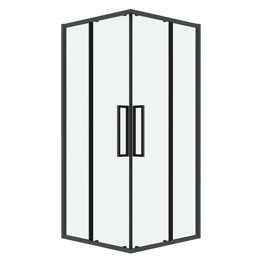 Душевое ограждение Grossman Cosmo 300.K33.02.8080.42.00 (80х80х195) квадрат,раздвижная,графит сатин,стекло прозрачное, 1 место — фото 1