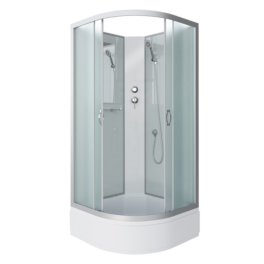 Душевая кабина Niagara Classic NG-3301-14BK (90х90х200) средний поддон(26см),стекло матовое,4 места — фото 1