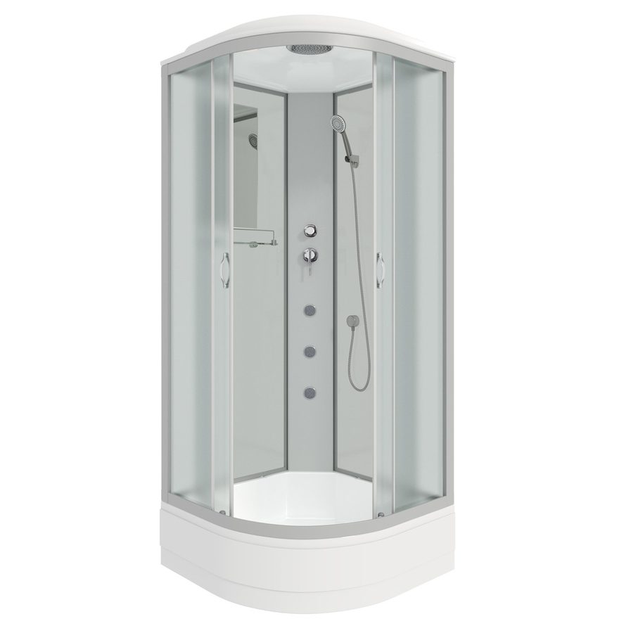Душевая кабина Niagara Classic NG-3302-14G (100х100х215) средний поддон(26см),стекло матовое,4 места — фото 1