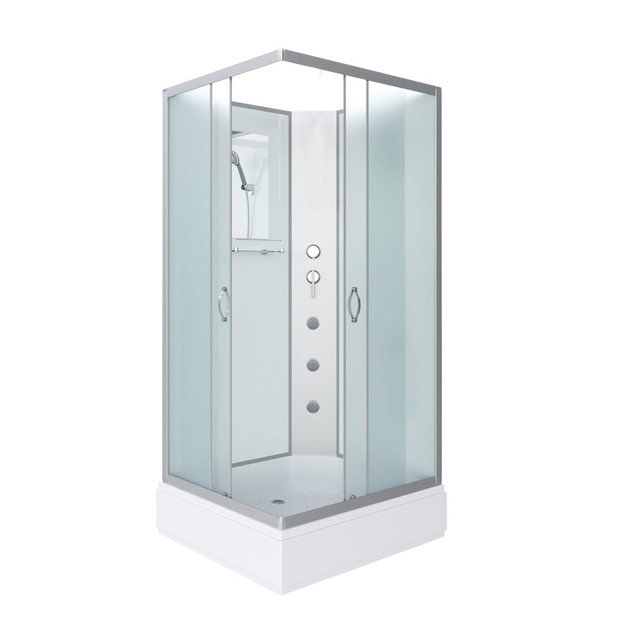 Душевая кабина Niagara Classic NG-33084-14QBKG (100х80х200) средний поддон(26см),стекло матовое,4 места — фото 1