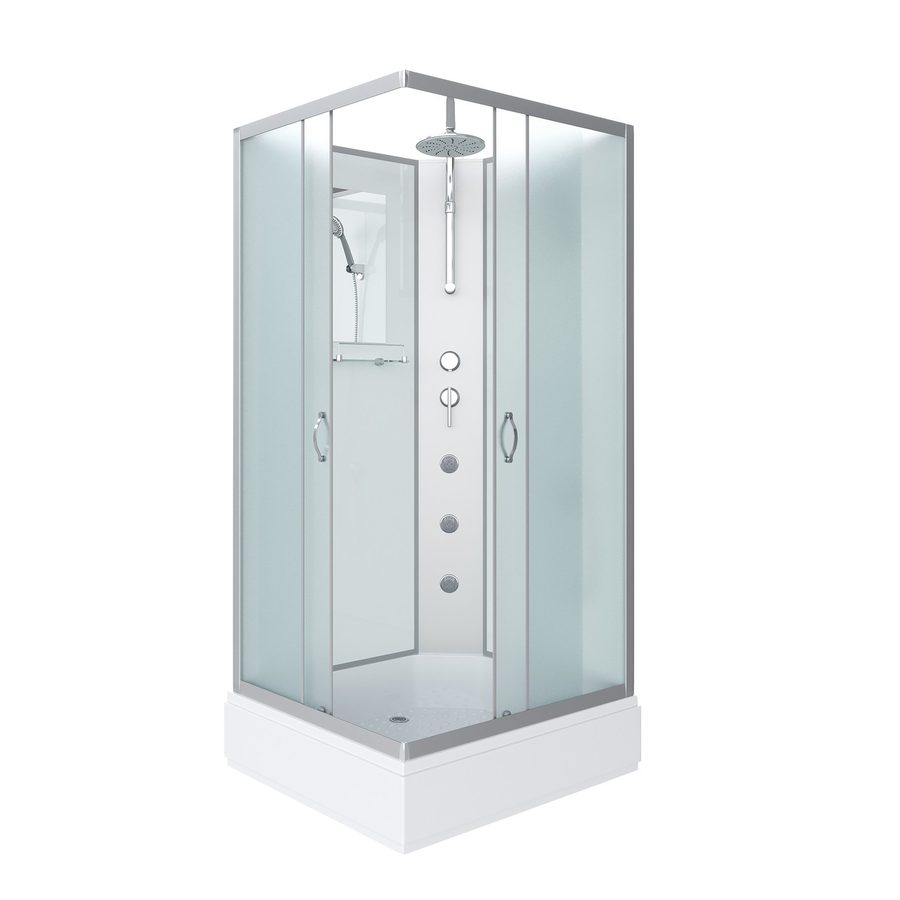 Душевая кабина Niagara Classic NG-33084-14QBKTG (100х80х210) средний поддон(26см),стекло матовое,4 места — фото 1