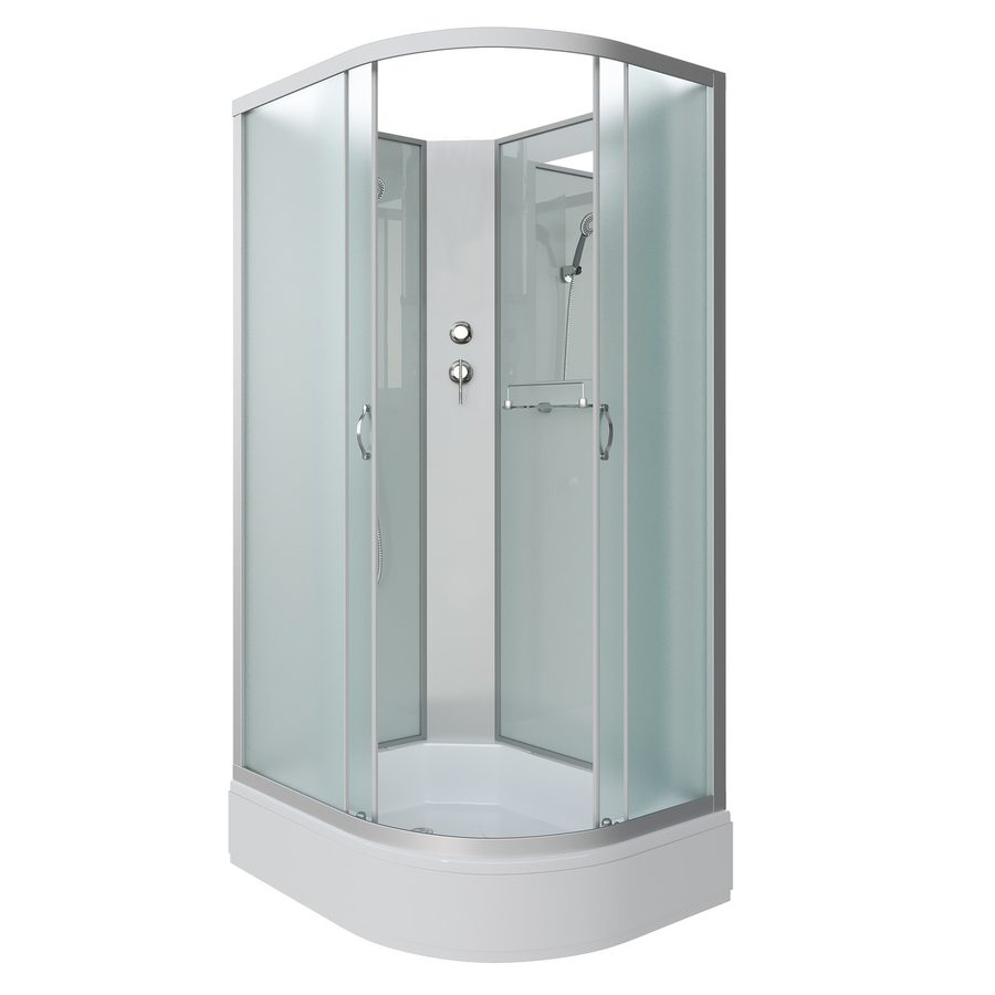Душевая кабина Niagara Classic NG-33094-14LBK (100х90х200) средний поддон(26см),стекло матовое,4 места — фото 1