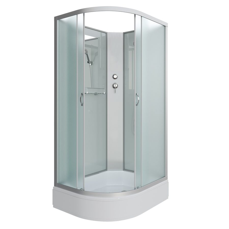 Душевая кабина Niagara Classic NG-33094-14RBK (100х90х200) средний поддон(26см),стекло матовое,4 места — фото 1