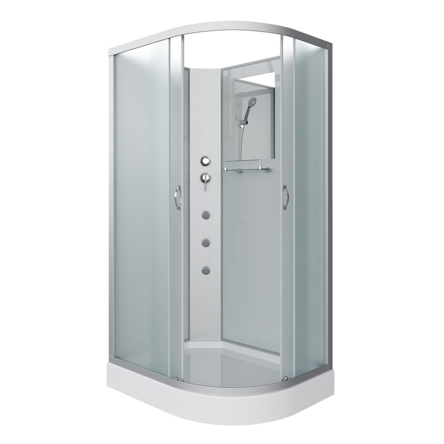 Душевая кабина Niagara Classic NG-3312-14LBKG (120х80х200) низкий поддон(13см),стекло матовое,3 места — фото 1