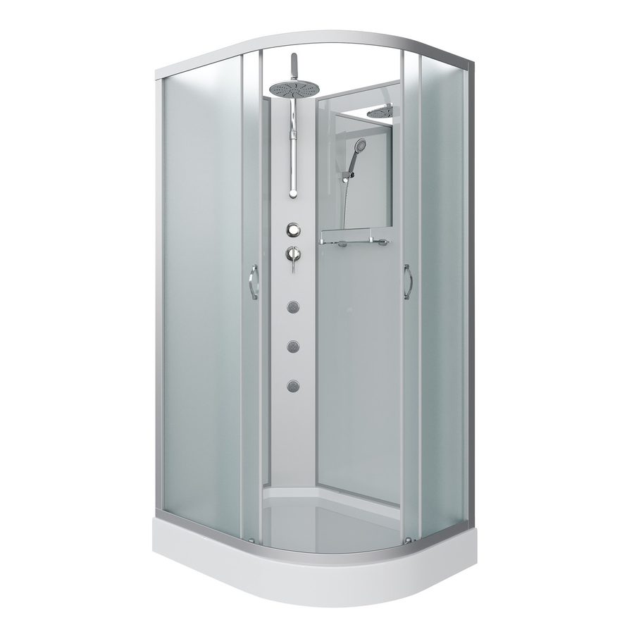 Душевая кабина Niagara Classic NG-3312-14LBKTG (120х80х210) низкий поддон(13см),стекло матовое,3 места — фото 1