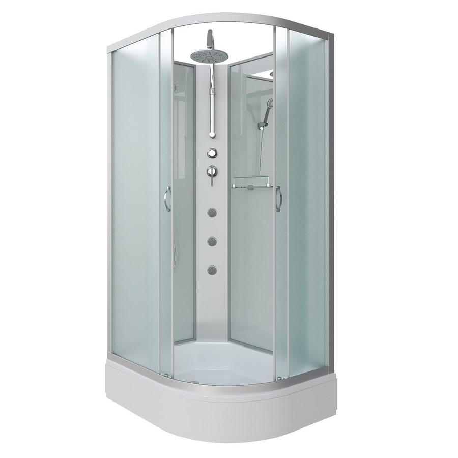 Душевая кабина Niagara Classic NG-33184-14LBKTG (110х80х210) средний поддон(26см),стекло матовое,4 места — фото 1