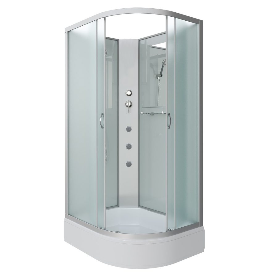 Душевая кабина Niagara Classic NG-33194-14LBKG (110х90х200) средний поддон(26см),стекло матовое,4 места — фото 1