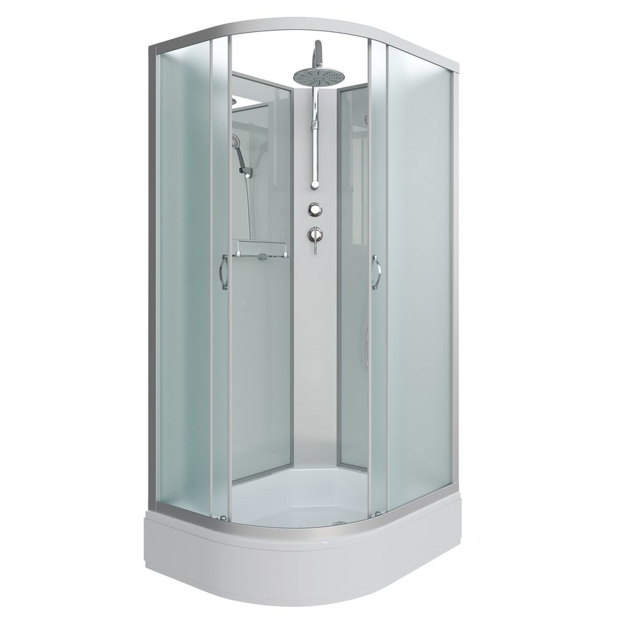 Душевая кабина Niagara Classic NG-33394-14RBKT (130х90х210) средний поддон(26см),стекло матовое,4 места — фото 1