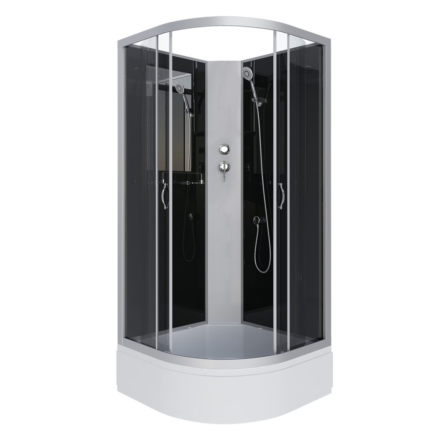 Душевая кабина Niagara Classic NG-3503-14BK (80х80х200) средний поддон(26см),стекло тонированное,4 места — фото 1