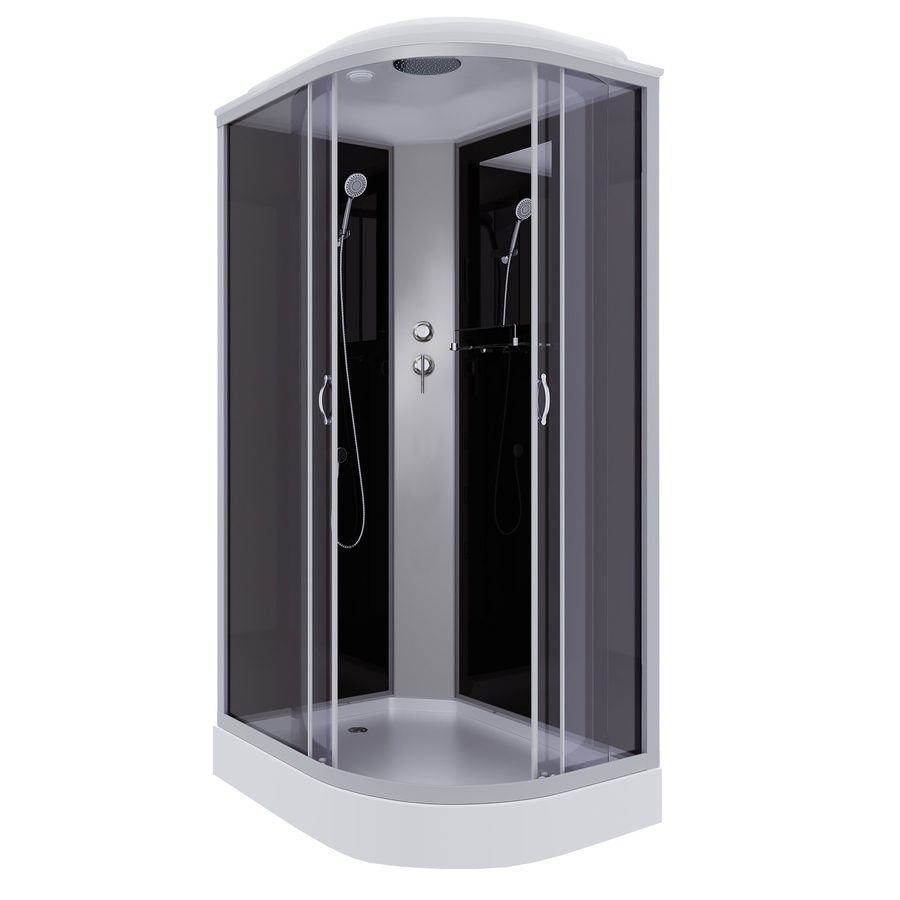 Душевая кабина Niagara Classic NG-3512-14L (120х80х215) низкий поддон(13см),стекло тонированное,3 места — фото 1