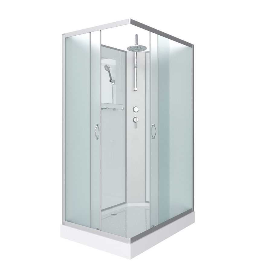 Душевая кабина Niagara Classic NG-43285-14QBKT (120х80х210) низкий поддон(13см),стекло матовое,3 места — фото 1