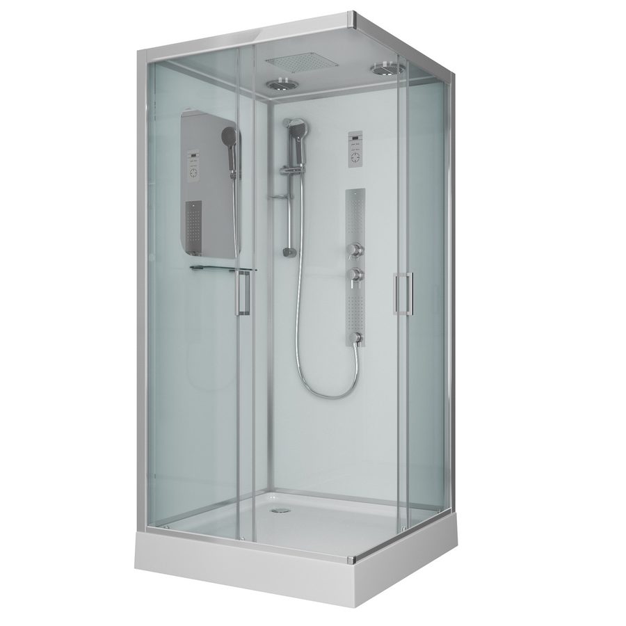 Душевая кабина Niagara Premium NG-6002-01GQ (100х100х210) низкий поддон(16 см),стекло прозрачное,4 места — фото 1