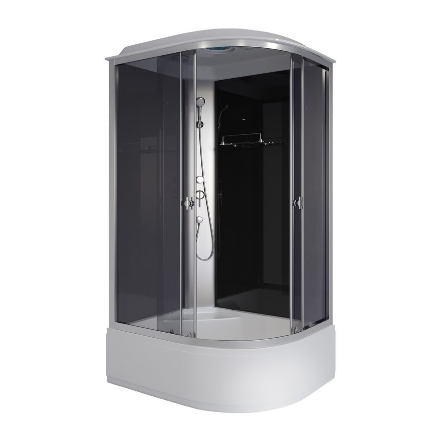 Душевая кабина Niagara Eco E110/80/40L/TN (110х80х215) высокий поддон(40см),стекло тонированное,4 места — фото 1