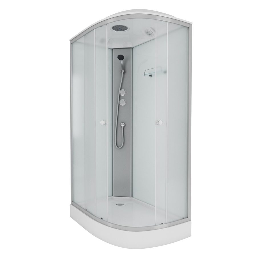 Душевая кабина Niagara Eco E120/80/13L/MT (120х80х215) низкий поддон(13см),стекло матовое,3 места — фото 1