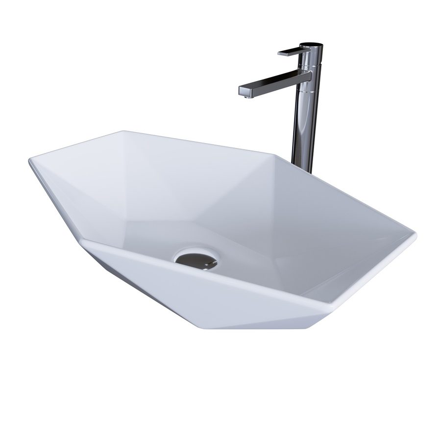 Раковина Grossman Diamond GR-3030 (600х415х130) белая,1 место — фото 1