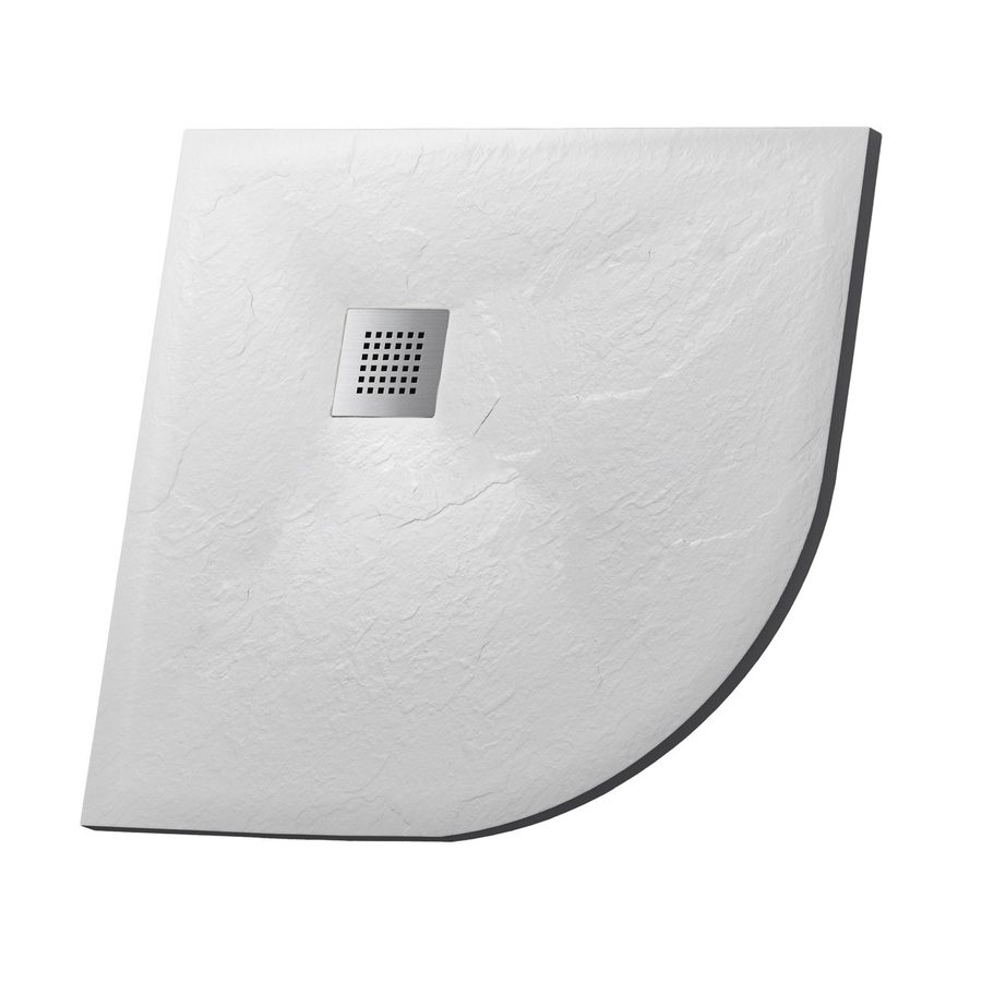 Душевой поддон Grossman Strong GR-S1100100 (100х100) из искусственного камня,1/4 круга,белый,1 место — фото 1
