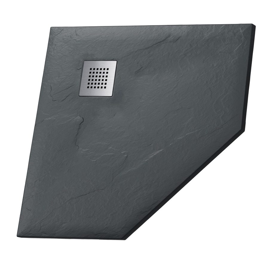 Душевой поддон Grossman Strong GR-S2100100D (100х100) из искусственного камня,трапеция,графит,1 место — фото 1