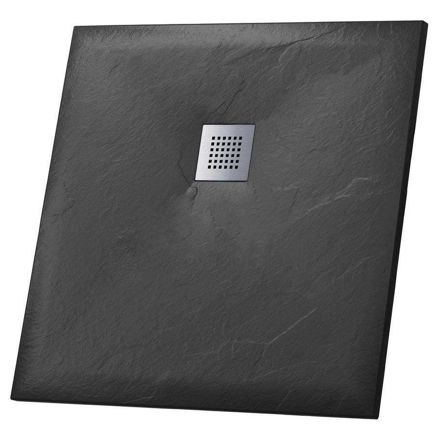 Душевой поддон Grossman Strong GR-S2100100Q (100х100) из искусственного камня,квадрат,графит,1 место — фото 1