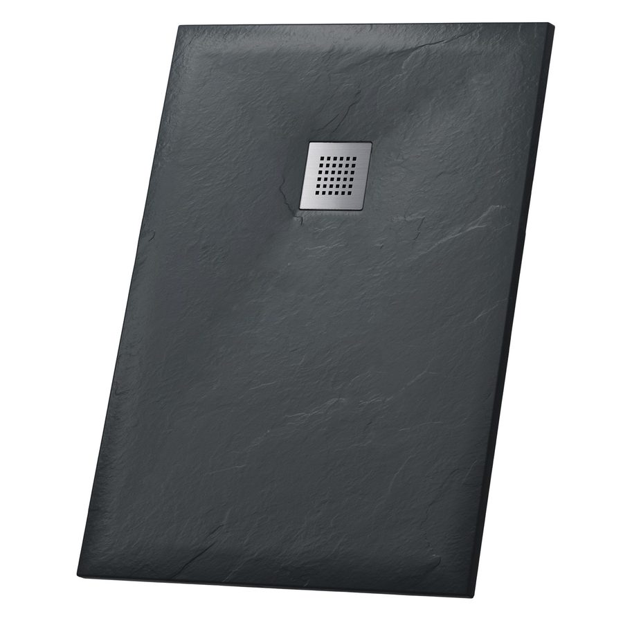 Душевой поддон Grossman Strong GR-S280110Q (80х110х2,5) из искусственного камня,прямоугольный,графит,1 место — фото 1