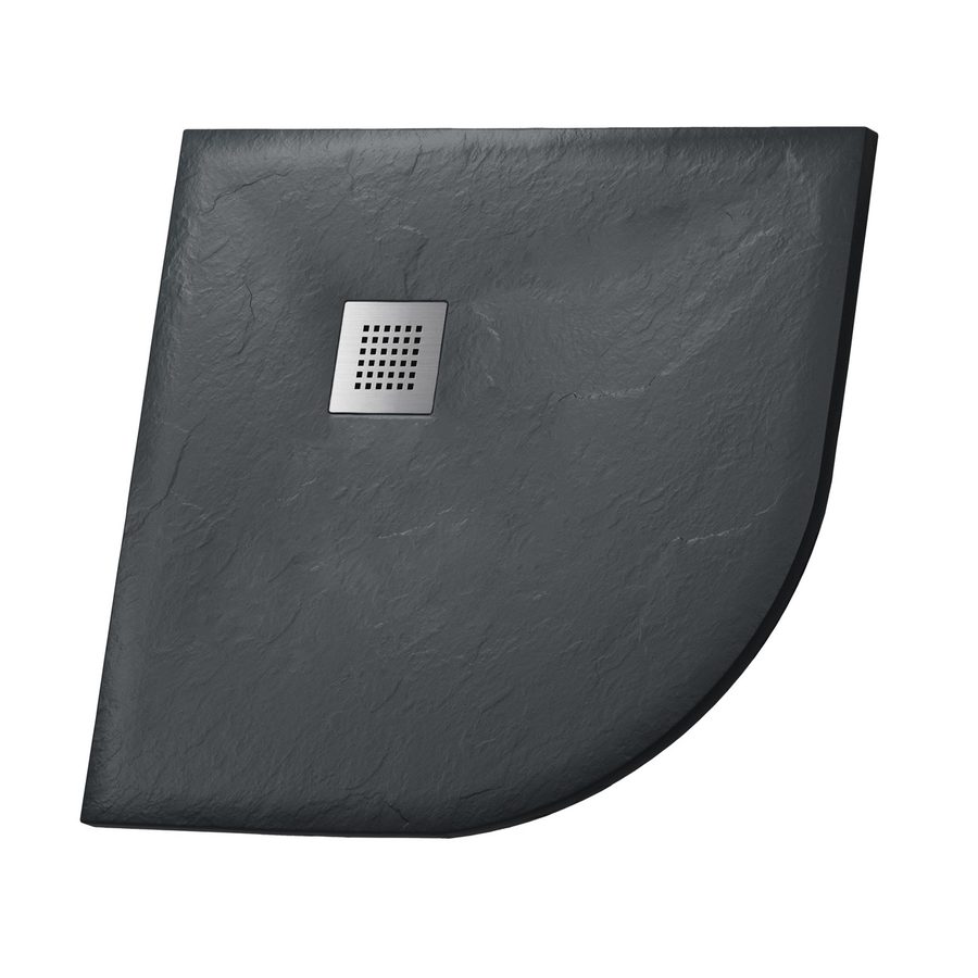Душевой поддон Grossman Strong GR-S29090 (90х90х2,5) из искусственного камня,1/4 круга,графит,1 место — фото 1