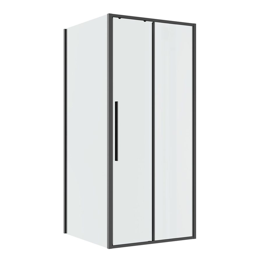 Душевое ограждение Niagara Nova NG-34-11AGR-A90GR-34 (110х90х195) прямоугольник,раздвижная,графит,стекло прозрачное,2 места — фото 1
