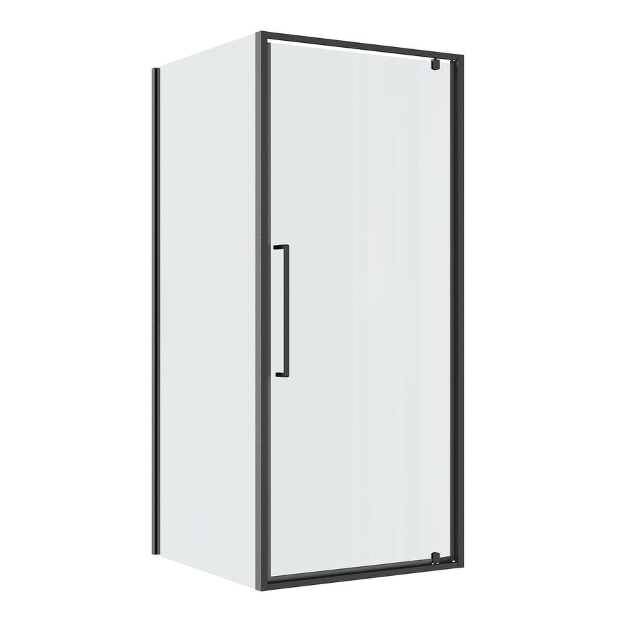 Душевое ограждение Niagara Nova NG-35-10AGR-A80GR-34 (100х80х195) прямоугольник,распашная,графит,стекло прозрачное,2 места — фото 1